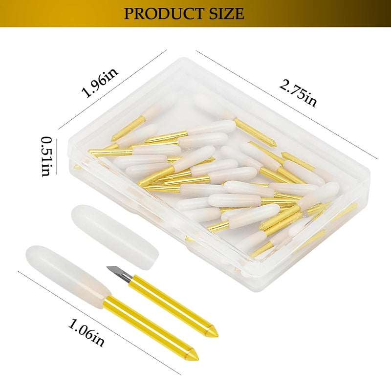 Siutaga 30 Pcs Premium Fine Point Blade Compatible with Cricut Maker 3/Maker/Explore 3/Explore Air 2/Air/One/Venture, Blade Suitable for Slicing Cuts Glitter Vinyl, Paper, Faux, Adhesive Foil and Etc - Image 5